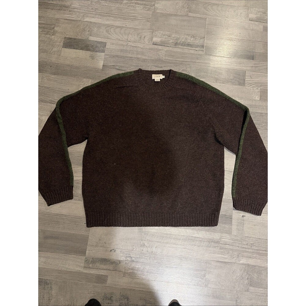 Vintage J.CREW Sweater Size Xl 100% Wool Made In Hong Kong